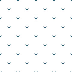 Chicken footprint seamless pattern for the fabric, wallpaper, banner.
