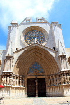 Portal of the Cathedral of Tarragona, Catalunya, Spain