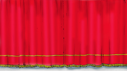 Red Theater Curtains