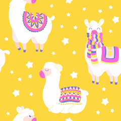 Vector baby animal illustration. Creative childish texture. Great for for kids fabric, textile Vector Illustration