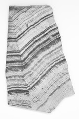 Natural skarn cut with traces of cutting top view