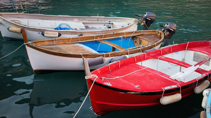 Three beautiful boats at sea