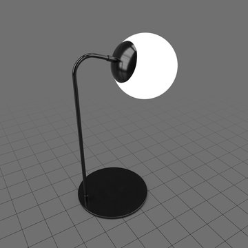 Illuminated modern table lamp