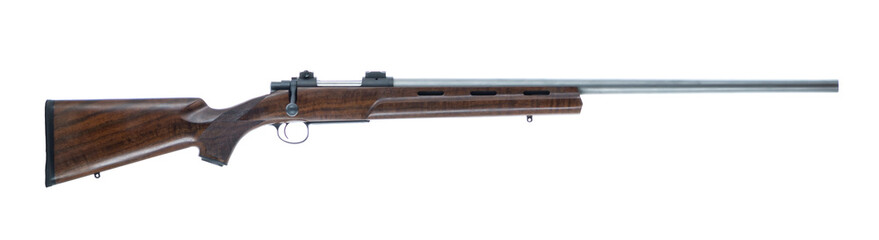Bolt Action Rifle Isolated on White Background