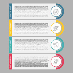 Set vector line icons in flat design business, finance and accounting with elements for mobile concepts and web apps