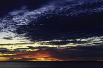 Amazing sunset and seascape