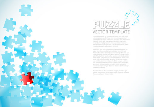 Puzzle Piece Infographic Layout