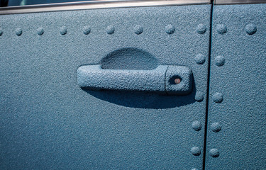 Auto painted with polymer coating