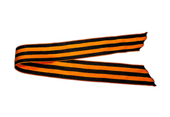 St. George ribbon on white background