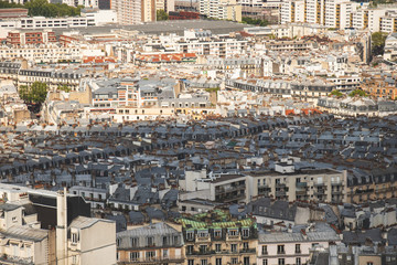 Obraz premium Paris leaving quarters from a birds eye perspective
