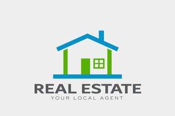 Real Estate Logo Template. Vector Design