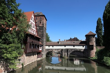 Pegnitz River in Nuremberg