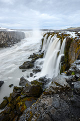 Famous Selfoss waterfall, Jokulsargljufur National Park, Iceland