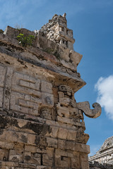 ruins, pyramid and temples in Chichen Itza, Yucatan, Mexico