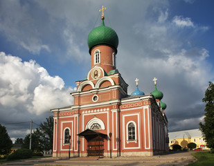 Fototapeta na wymiar Transfiguration Cathedral in Tikhvin. Leningrad oblast. Russia