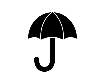 umbrella icon glyph style illustration design