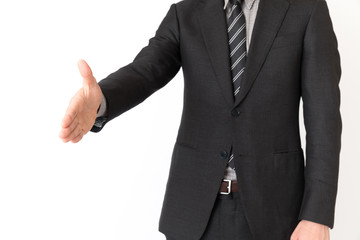 ビジネスマン　白バックイメージ