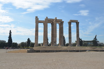 greece ancient ruins temple of zeus athens column