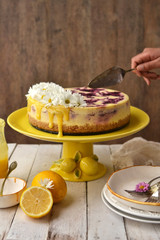 Sicilian lemon cheesecake