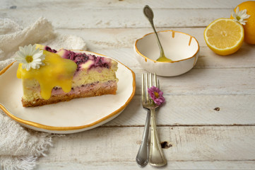 Sicilian lemon cheesecake