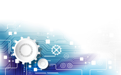 Vector circuit board technology background concept.  graphic design illustration