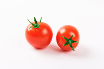 Tomato isolated on white background.