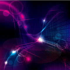  Abstract technology background.use layer overlay effect.