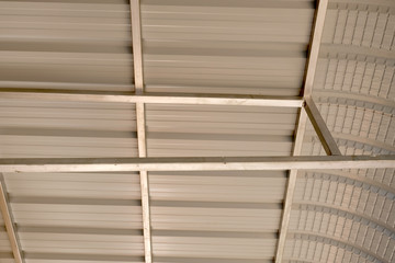 metal awning close up