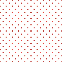Wallpaper murals Polka dot Red polka dot seamless pattern background