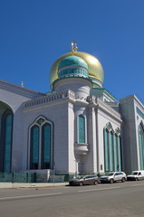 Moscow Cathedral mosque, Russia. The largest and highest in Europe Muslim mosque