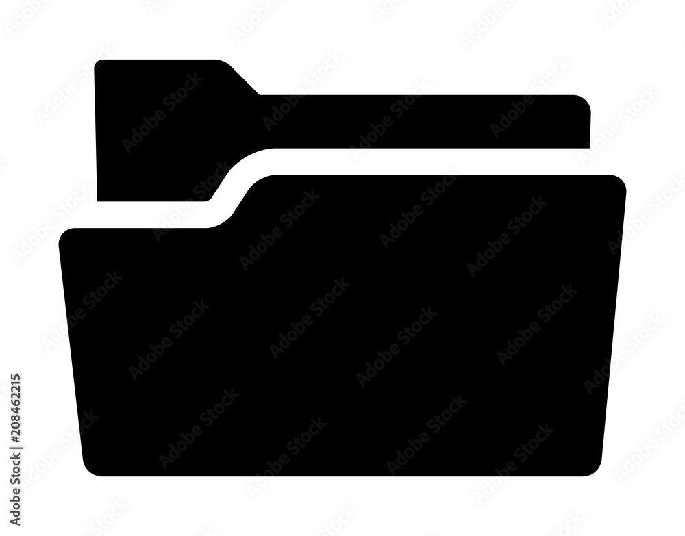 Poster file folder, binder or record flat vector icon for apps and websites