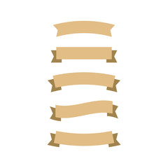 Fototapeta premium Retro vector banner ribbons and badges for sale. Banner ribbon vector set