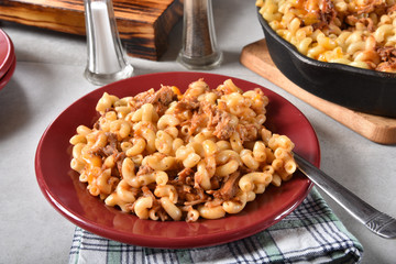 BBQ Beef Macaroni and Cheese