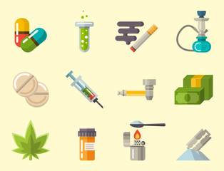 Medical drugs icon vector laboratory science alcohol clinic medication web ambulance sign chemical addiction illustration.