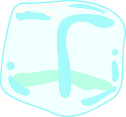 Transparency Melted Ice illustration