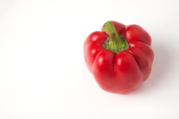 pepper white background