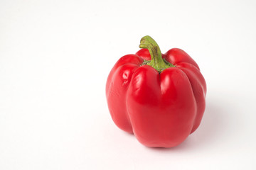 pepper white background