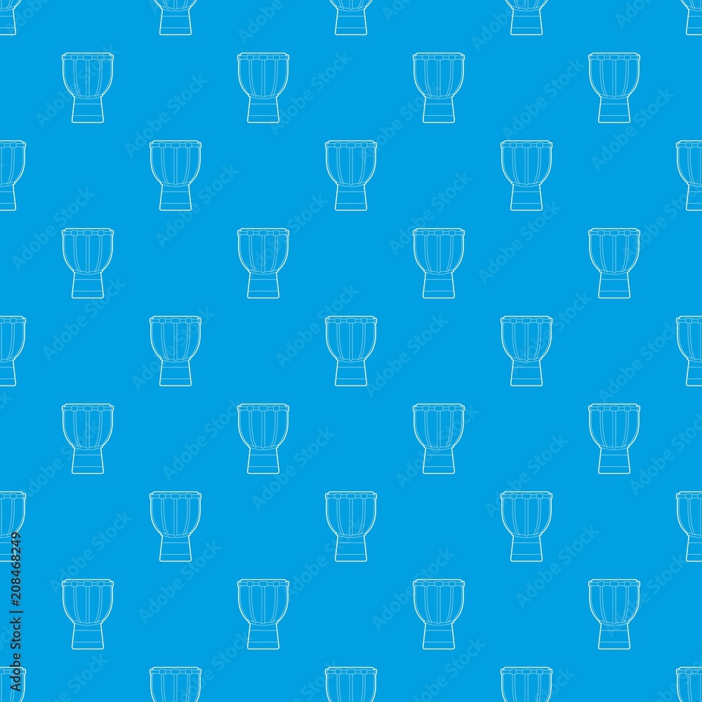 Poster tam tam pattern vector seamless blue repeat for any use