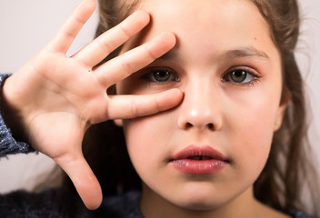 Fototapeta premium Beauty child face