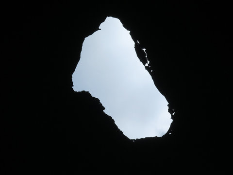 Hole In The Roof Of A Bus Shelter