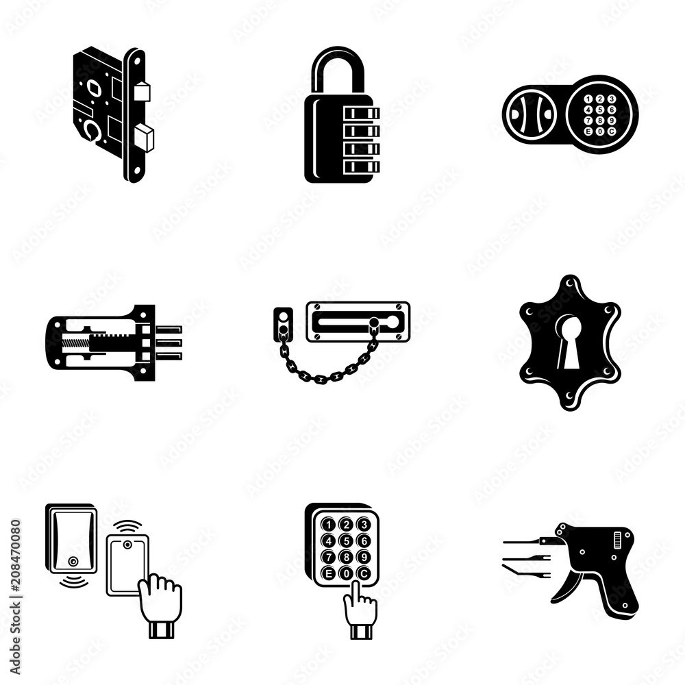 Poster shut icons set. simple set of 9 shut vector icons for web isolated on white background
