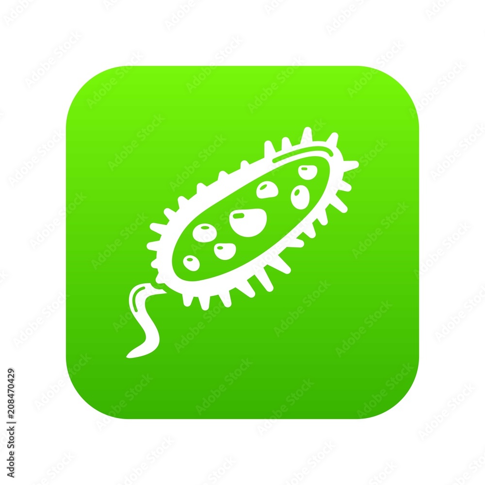 Poster microbe icon. simple illustration of microbe vector icon for web