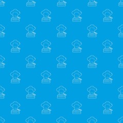 Farmer pattern vector seamless blue repeat for any use