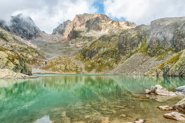 Lac Blanc in Chamonix in Auvergne-Rhône-Alpes in France