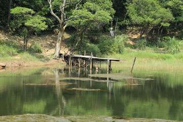 Obraz premium Landscape View of the Beautiful MengHu , New Taipei City, Taiwan