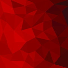 Polygonal space for your design for your amazing concept. Space for headline or product. Low Poly. Mesh of triangles. Red texture.