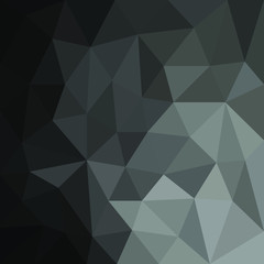 Black polygonal space for your design for sale on Black Friday or space for headline or product. Low Poly. Mesh of triangles. Black texture.