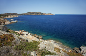 Fototapeta na wymiar La Revellata bay in Corsica island