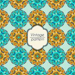 Abstract colorful geometric seamless pattern. Floral background texture.