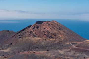 Teneguia volcano in La Palma island, Canary islands, Spain.